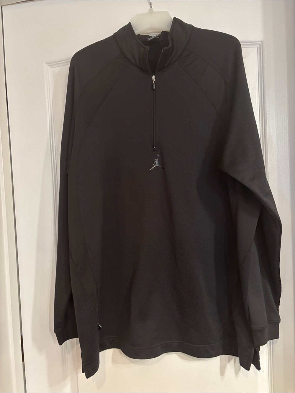 Jordan Black Half-Zip Athletic Pullover